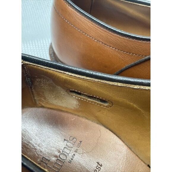 ALLEN Edmonds Hillcrest Mens Chestnut Leather Bike Toe Oxfords Size 10.5 D Dress main image 5